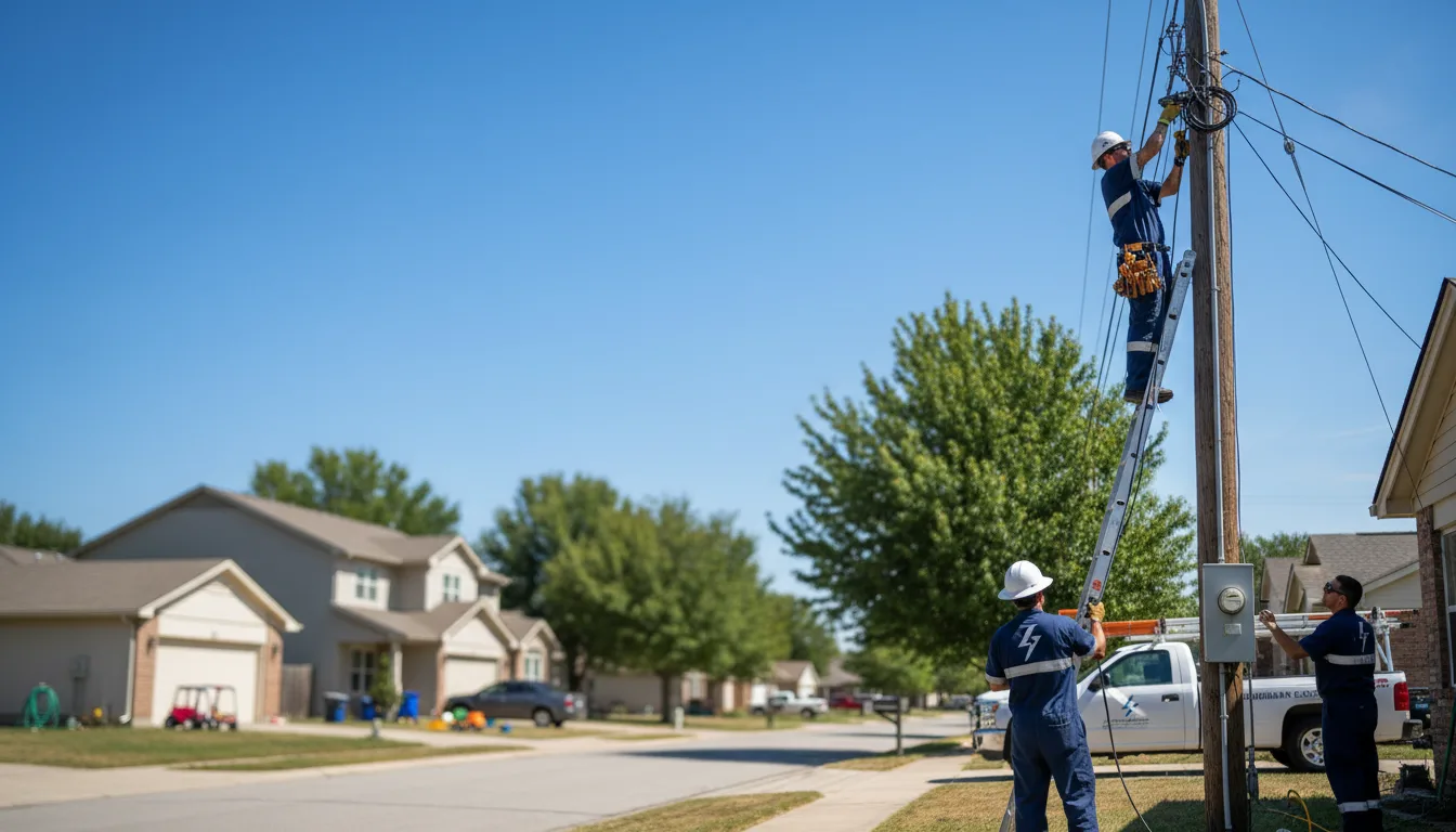 Residential electrician providing installation services in Cisco, GA